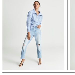 Alexis Cable Knit Zip Neck Jumper